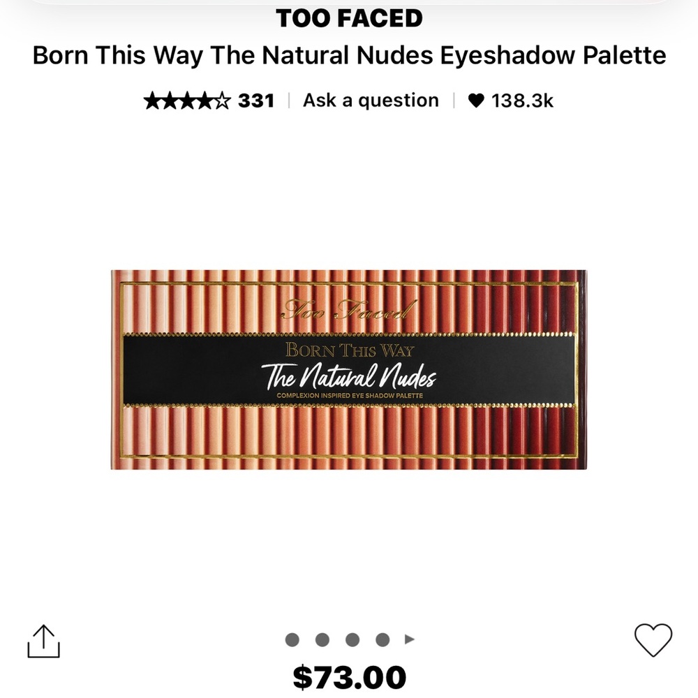 Too Faced The Natural Nudes Eyeshadow Palette